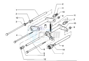 Runner VX-VXR 125-180 125 drawing Swinging arm