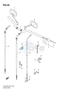 TU250X (E3) drawing HANDLEBAR