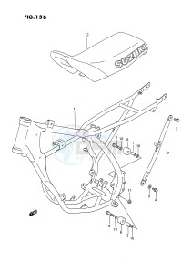 RM80 (E24) drawing FRAME - SEAT (MODEL M N)