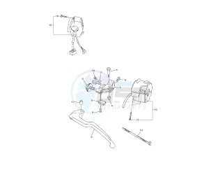 YZF R6 600 drawing HANDLE SWITCH AND LEVER