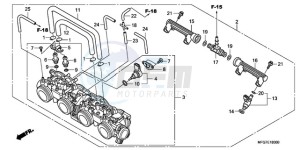 CB600FA9 Europe Direct - (ED / ABS) drawing THROTTLE BODY