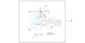 SH300A9 France - (F / ABS CMF) drawing HEATED GRIP ATT.