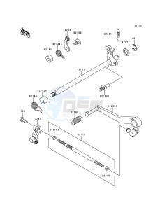 ZX 600 F [NINJA ZX-6R] (F1-F3) [NINJA ZX-6R] drawing GEAR CHANGE MECHANISM