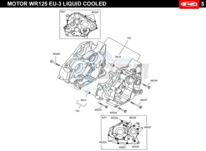 RS3-125-NAKED-ORANGE drawing CRANKCASE  EURO3