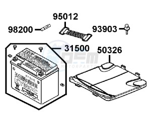 VITALITY 50 drawing Battery