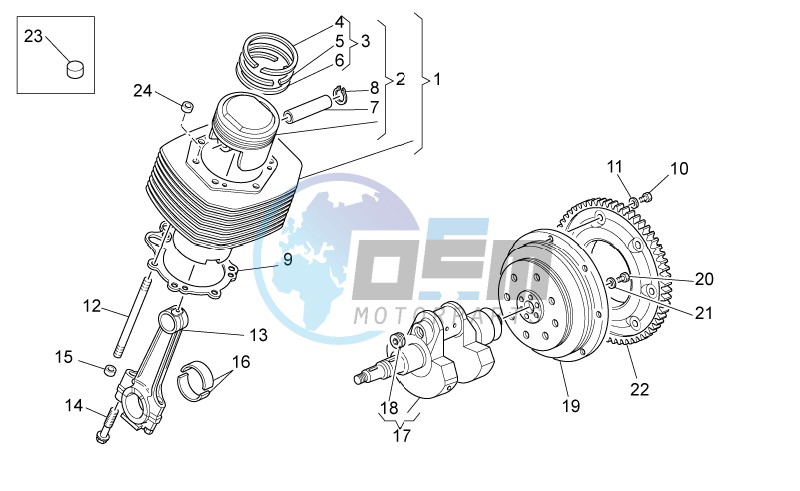 Crankshaft cpl.