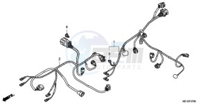 NSA700A9 France - (F / CMF MME) drawing SUB HARNESS