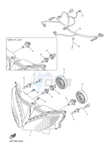 FZ8-SA FZ8 FAZER (ABS) 800 (1BD2) drawing HEADLIGHT