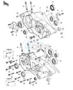 KX 80 A [KX80] (A1-A2) [KX80] drawing CRANKCASE