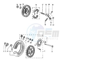 ZENITH L - 50 cc drawing WHEELS GRIMECA