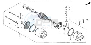 CB500 drawing STARTING MOTOR