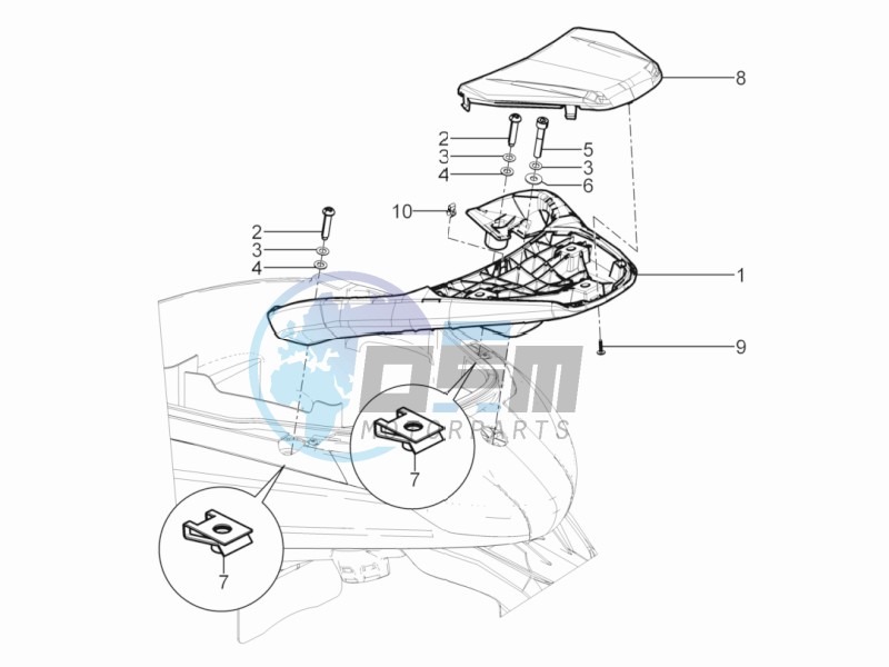 Rear luggage rack