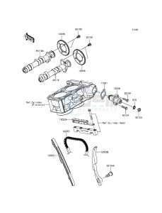 NINJA_300_ABS EX300BDF XX (EU ME A(FRICA) drawing Camshaft(s)/Tensioner