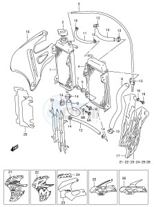 RM125 (E2) drawing RADIATOR