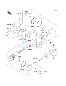 VN 800 A [VULCAN 800] (A10-A11) [VULCAN 800] drawing TURN SIGNALS