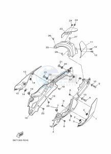 MT-10 MTN1000 (B67P) drawing SIDE COVER