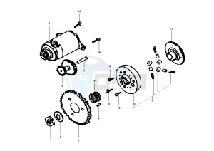 SHARK - 150 cc drawing STARTING MOTOR