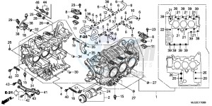 GL1800BE F6B Bagger - GL1800BE UK - (E) drawing CYLINDER BLOCK