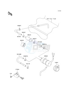 KAF 620 H [MULE 3010 4X4 HARDWOODS GREEN HD] (H6F-H8F) H6F drawing FUEL PUMP