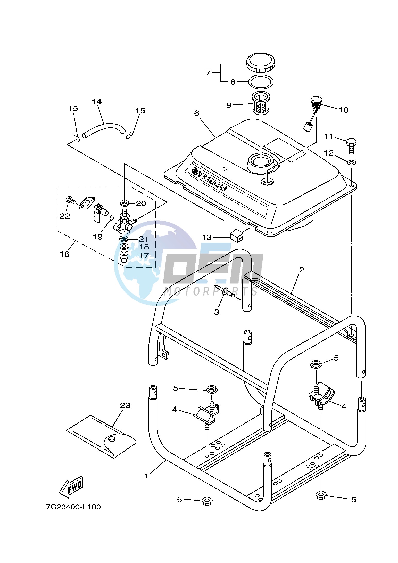 FRAME & FUEL TANK