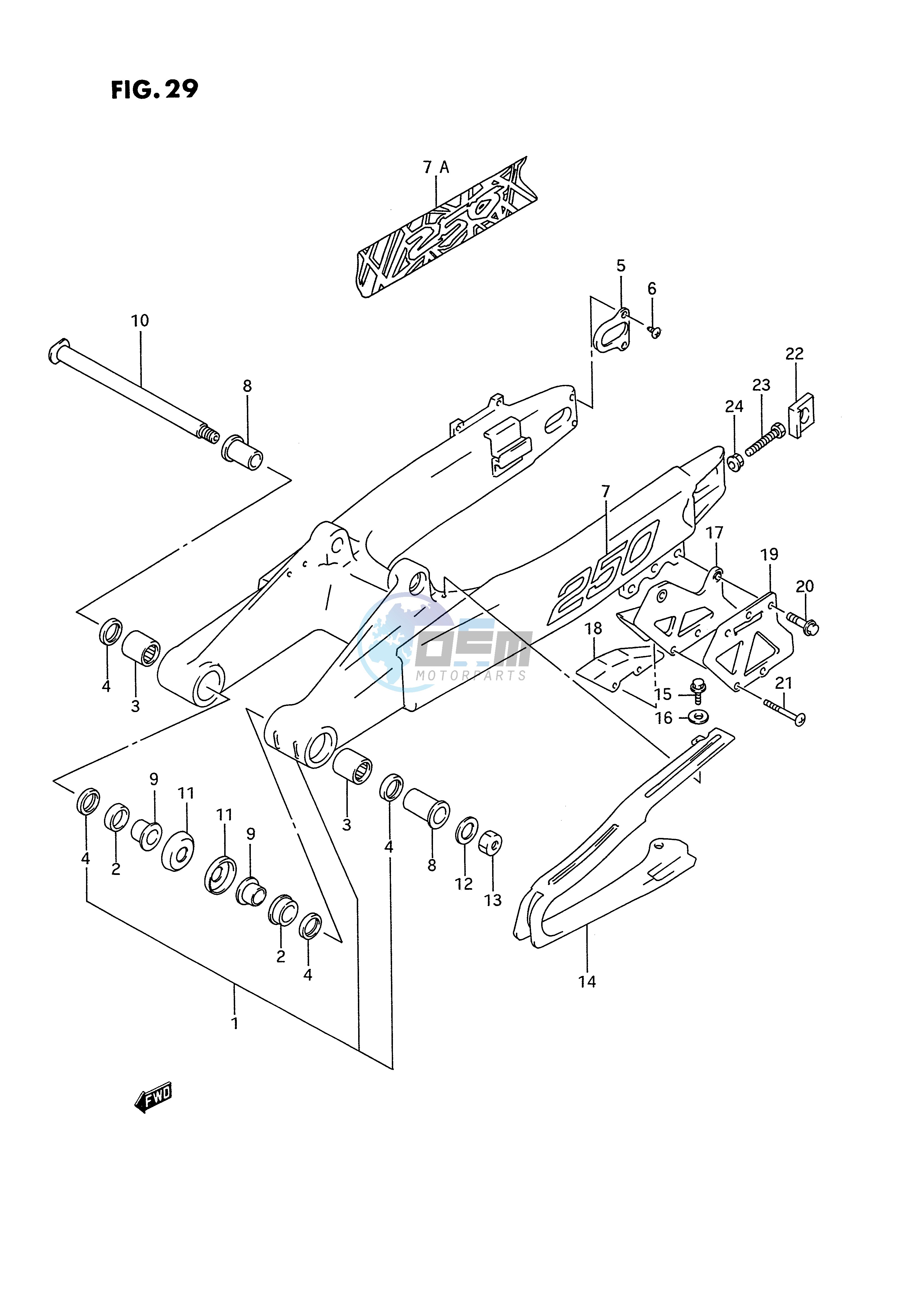 REAR SWINGING ARM