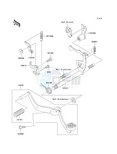 AN 112 D (D6F-D7F) D6F drawing GEAR CHANGE MECHANISM