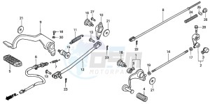 VT750CD3 drawing PEDAL