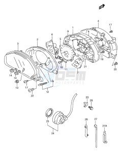 AN250 (E2) Burgman drawing SPEEDOMETER (MODEL W X)