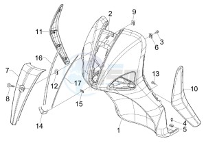 Liberty 125 4t e3 (UK) UK drawing Front shield