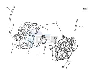 TZR 50 drawing CRANKCASE