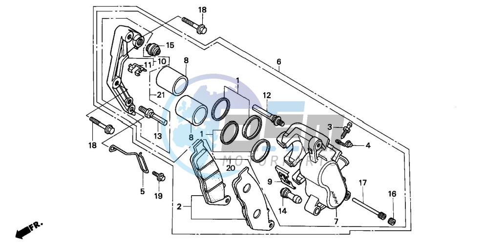 FRONT BRAKE CALIPER