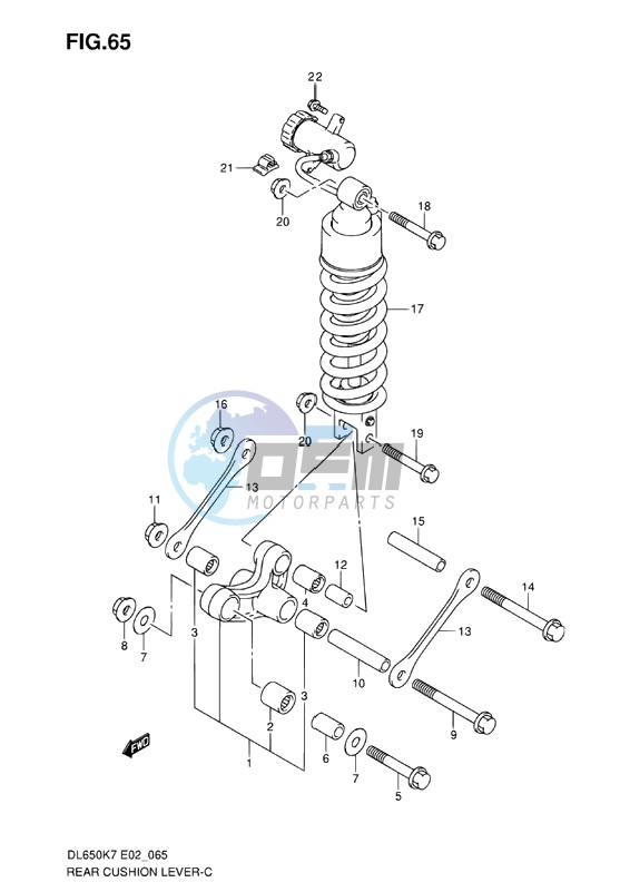 REAR CUSHION LEVER