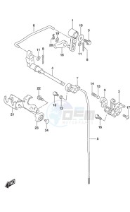 DF 20A drawing Clutch Rod Remote Control