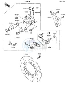 ZX 600 [NINJA 600R] (C3-C7) [NINJA 600R] drawing REAR BRAKE