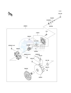 KAF 400 B [MULE 600] (B6F-B9F) B9F drawing DRIVE CONVERTER