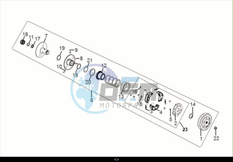 DRIVEN PULLEY ASSY