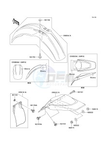 KX 65 A [KX65 MONSTER ENERGY] (A6F - A9FA) A8F drawing FENDERS