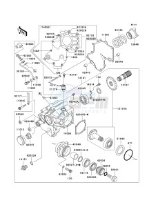 VN 1600 D [VULCAN 1600 NOMAD] (D6F-D8FA) D7FA drawing FRONT BEVEL GEAR