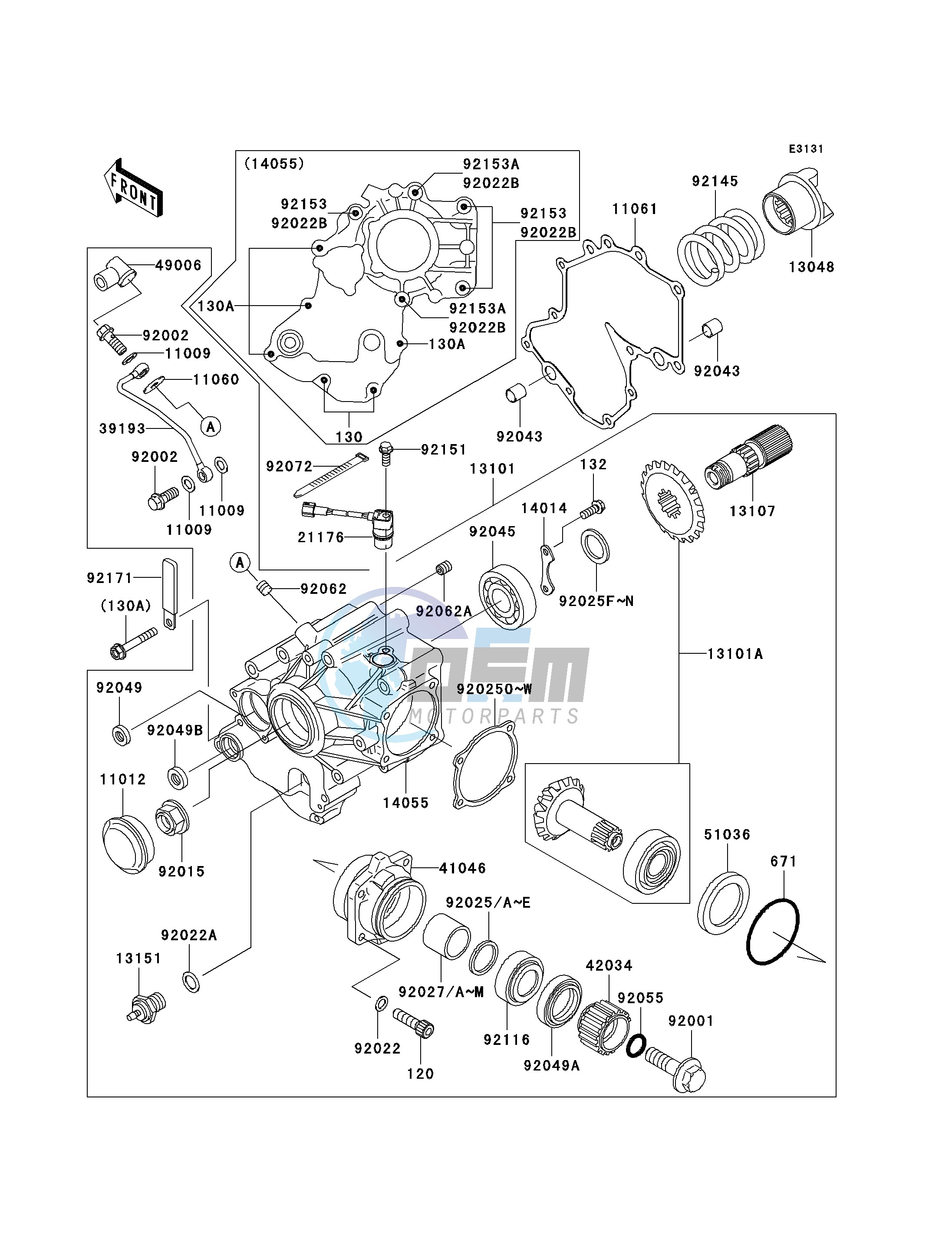 FRONT BEVEL GEAR