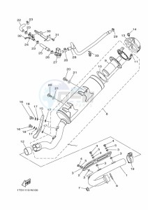 YFZ450R (BKDL) drawing EXHAUST