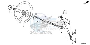 SXS700M4H Europe Direct - (ED) drawing STEERING WHEEL/STEERING SHAFT (SXS700M2/M4)