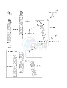 KVF 360 A [PRAIRIE 360 4X4] (A6F-A9F) A9F drawing SHOCK ABSORBER-- S- -