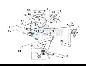 CRUISYM 300 (LV30W1-EU) (L8-M0) drawing BRAKE SYSTEM