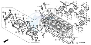 CBF1000FAB drawing CYLINDER HEAD