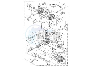 YZF R1 1000 drawing CARBURETOR