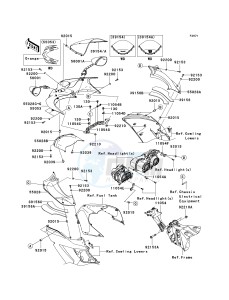 KRF 750 F [TERYX 750 4X4 NRA OUTDOORS] (F8F) C9FA drawing COWLING