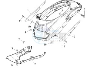 Liberty 50 4t Sport drawing Side cover - Spoiler