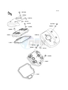 VN 900 B [VULCAN 900 CLASSIC] (6F-9F) B6F drawing CYLINDER HEAD COVER