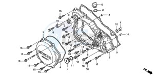 CRF450R drawing R. CRANKCASE COVER