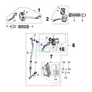 FIGHT 3 4T DARKSIDE E drawing BRAKE SYSTEM